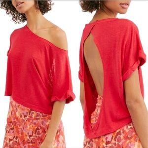 NWOT Free People Sweet Surprise Linen Blend Top Small